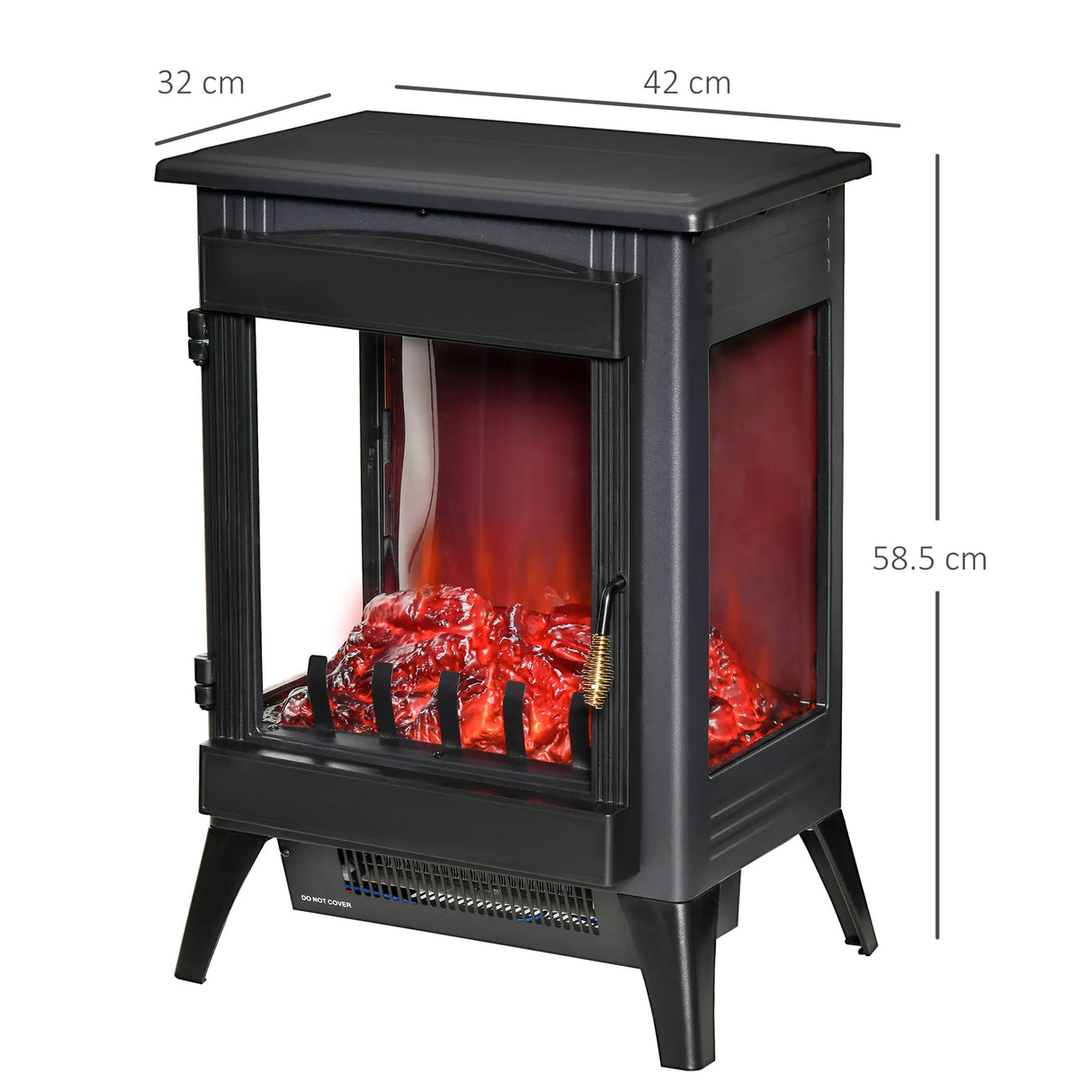 Homcom Dual-Power Electric Fireplace