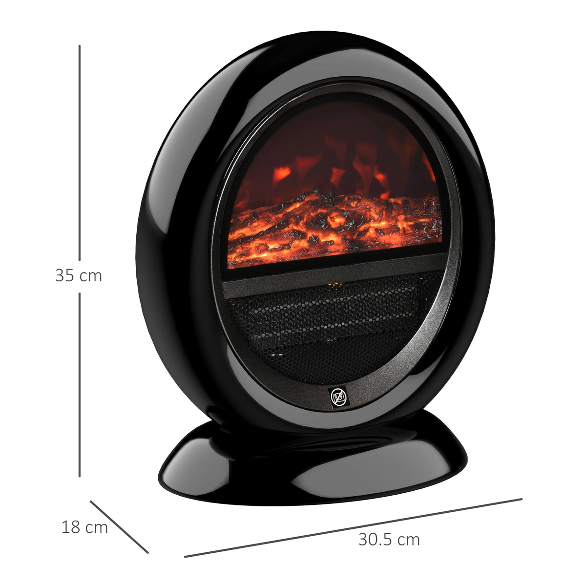 Homcom 1.5kW Table Top Electric Fireplace