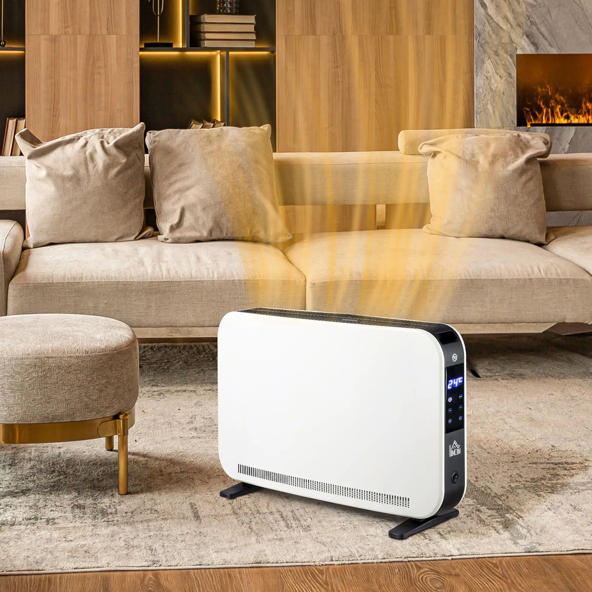 Homcom 3-Phase Slimline Portable Heater