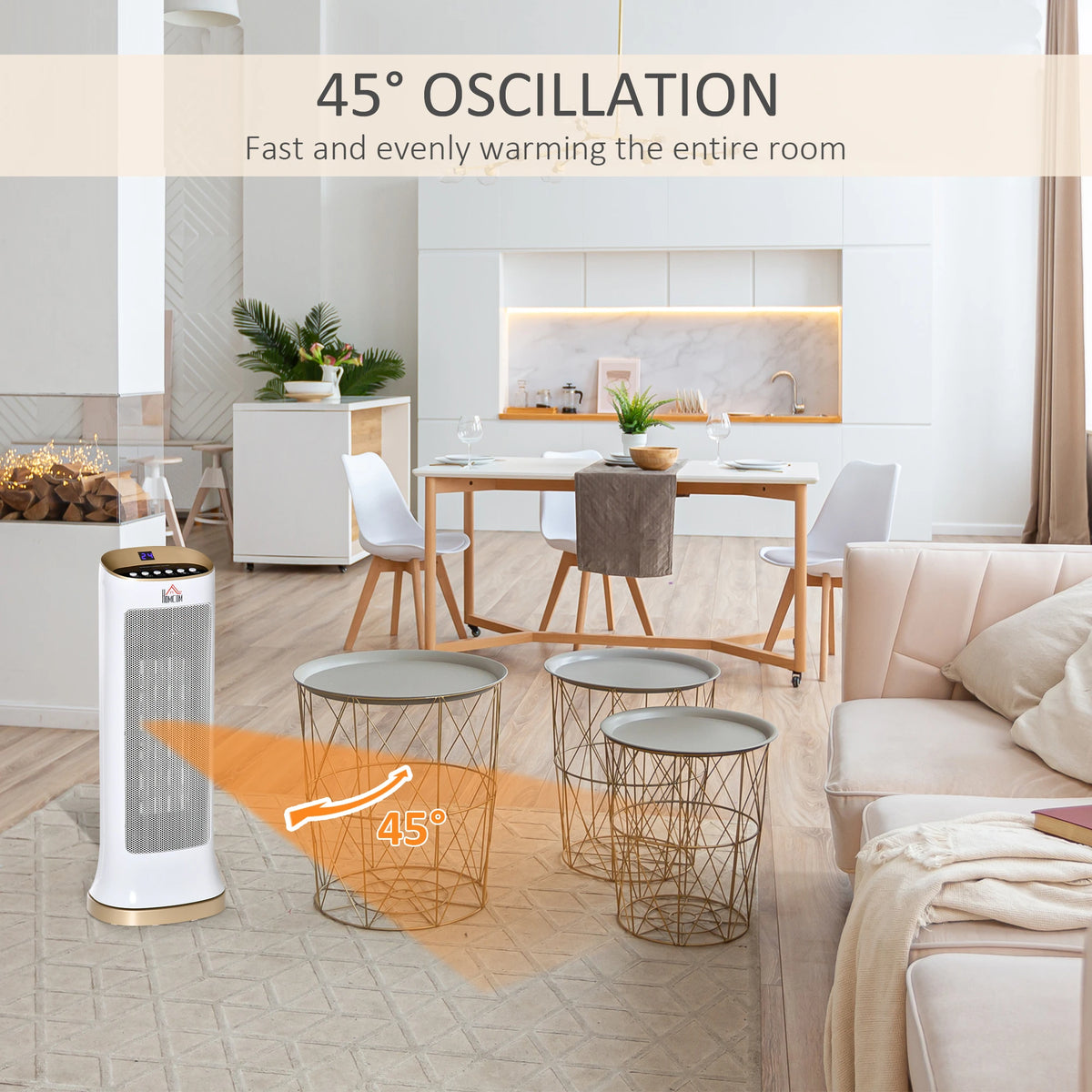 Homcom 2kW Ceramic Electric Heater