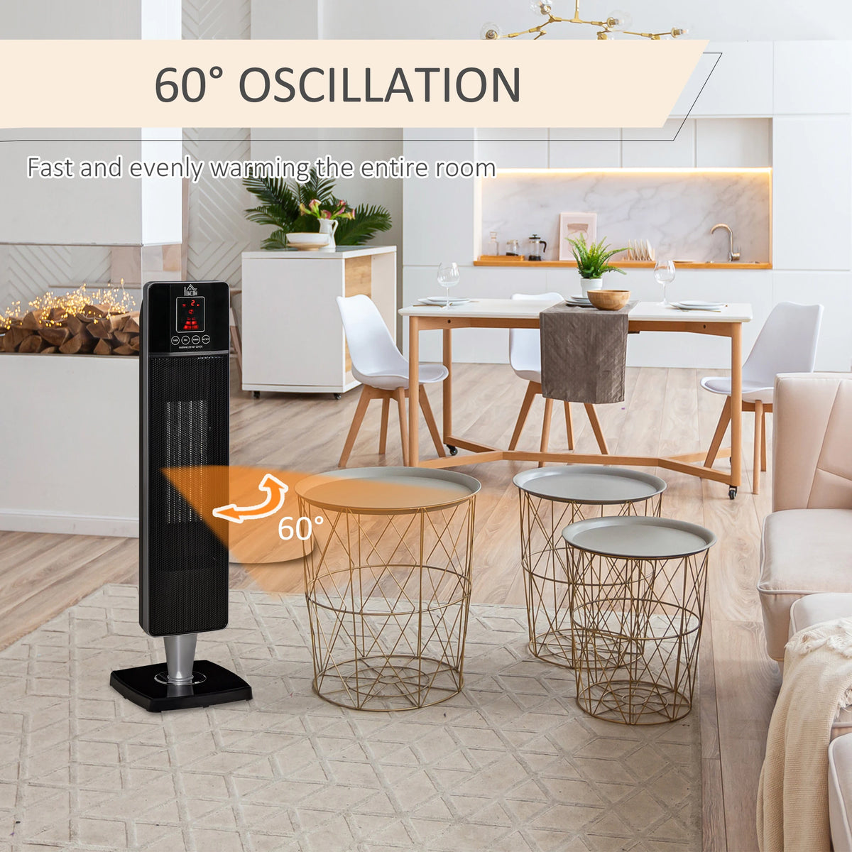 Homcom 2kW Ceramic Electric Heater