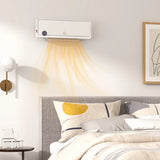 HOMCOM Downflow Dual-Power Wall Mounted Heater