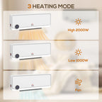 Homcom 2kW Wall Mounted Heater