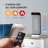 Homcom 2kW 45° Tower Electric Heater