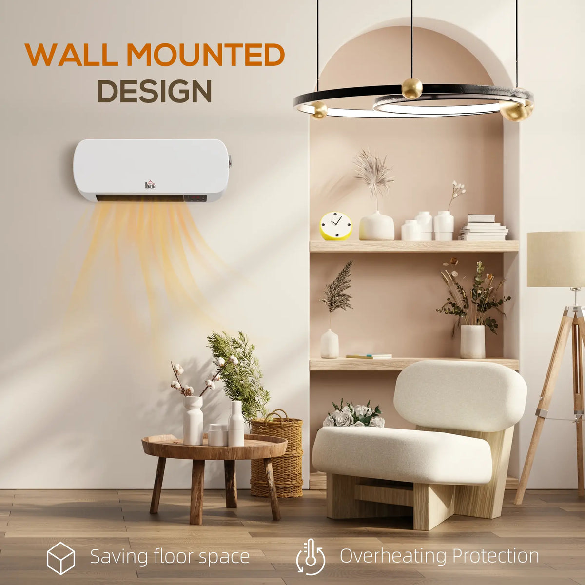 Homcom 2kW Wall Mounted Heater