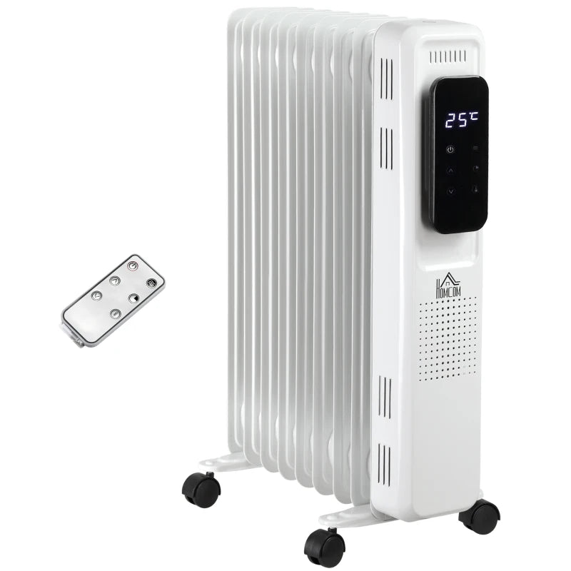 Homcom 2kW Portable Oil Filled 9-Fin Radiator