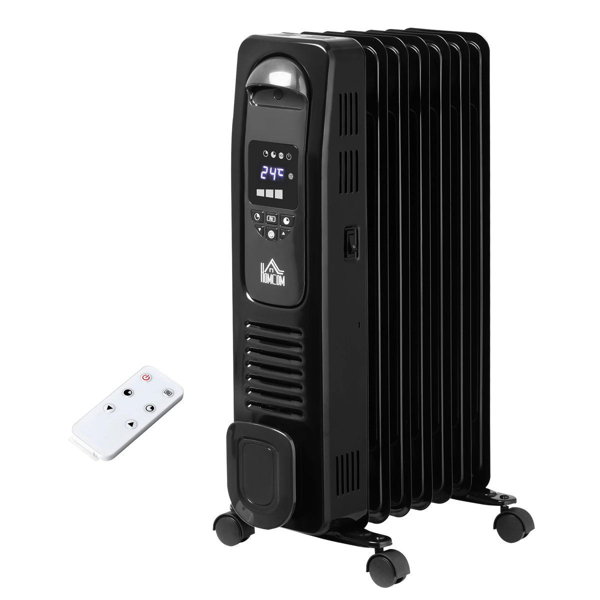 Homcom 1.5kW Portable Oil Filled Seven-Fin Radiator