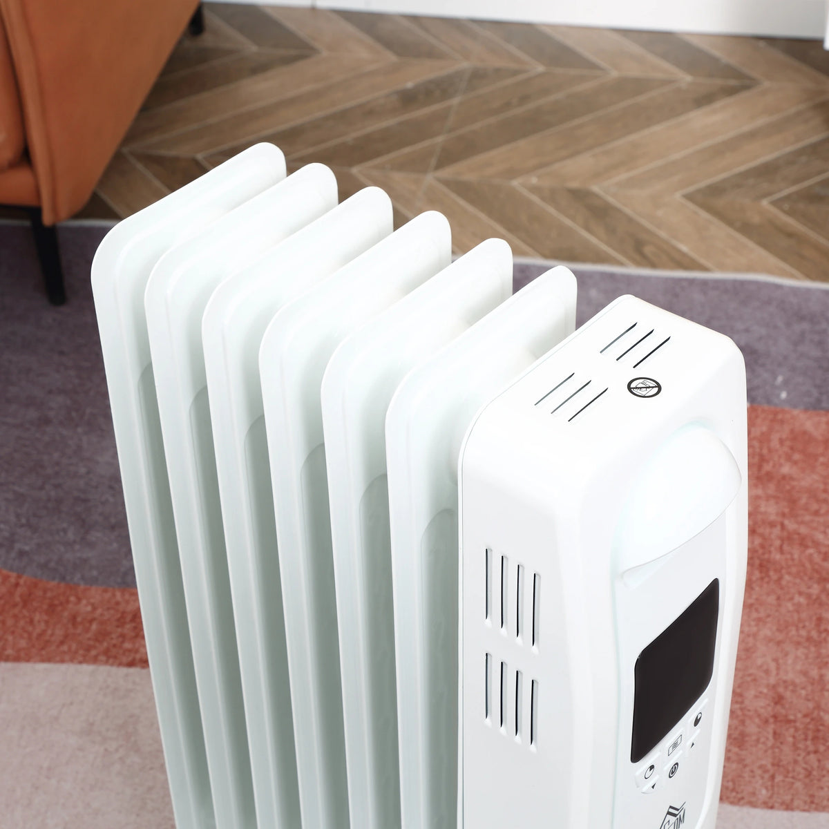 Homcom 1.5kW Portable Oil Filled Seven-Fin Radiator