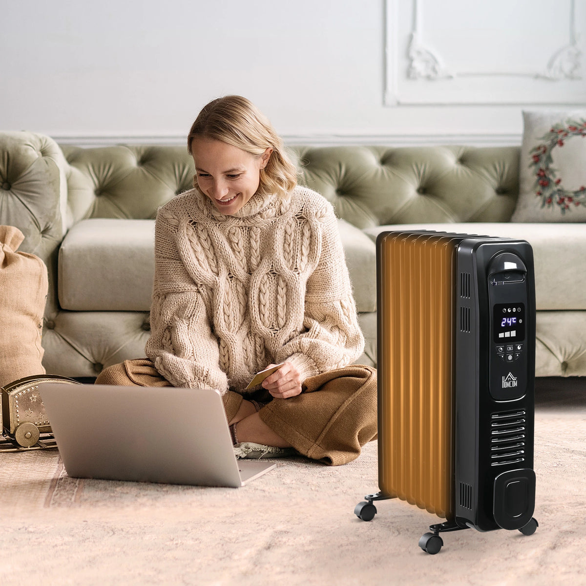 Homcom 2kW Oil Filled Radiator