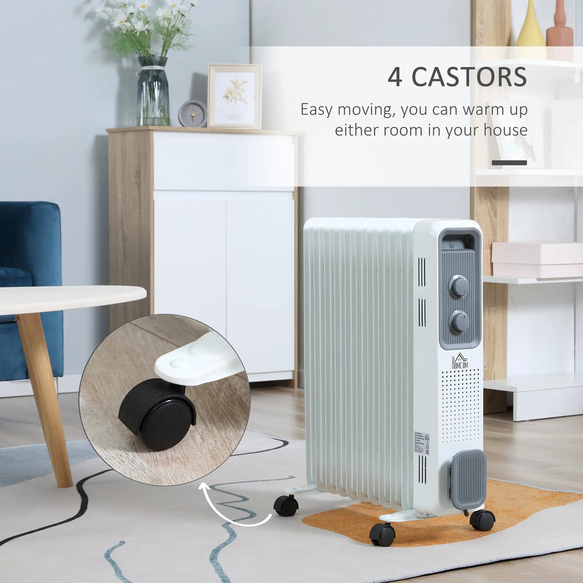 Homcom 2.5kW Oil Filled Radiator