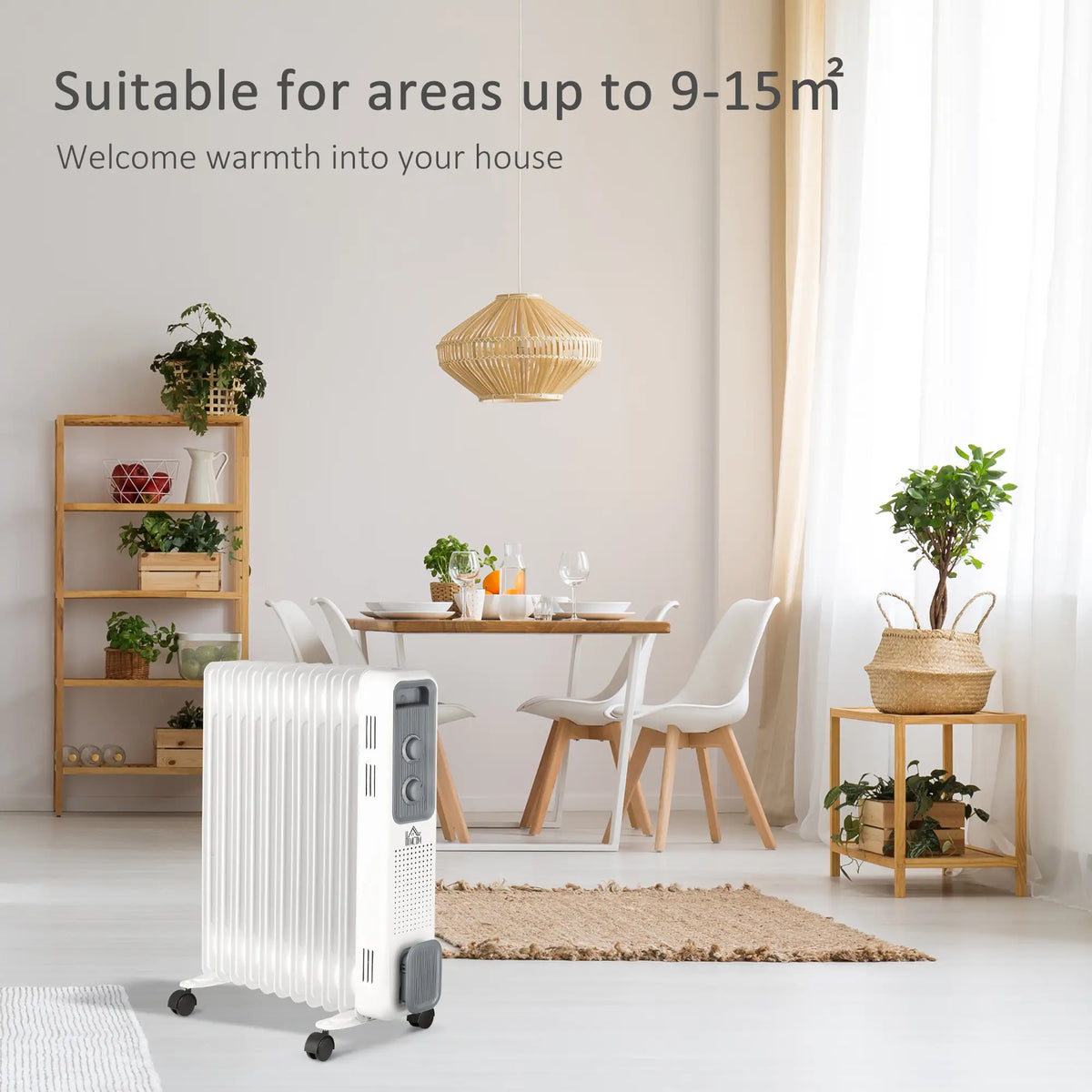 Homcom 2.5kW Oil Filled Radiator