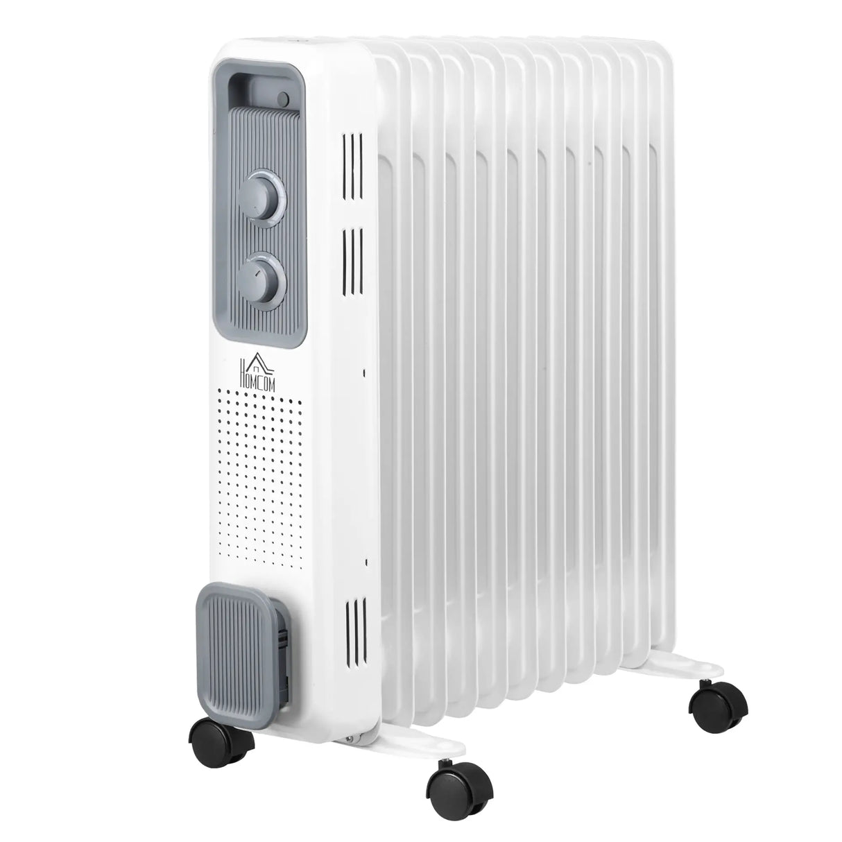 Homcom 2.5kW Portable Oil Filled 11-Fin Radiator