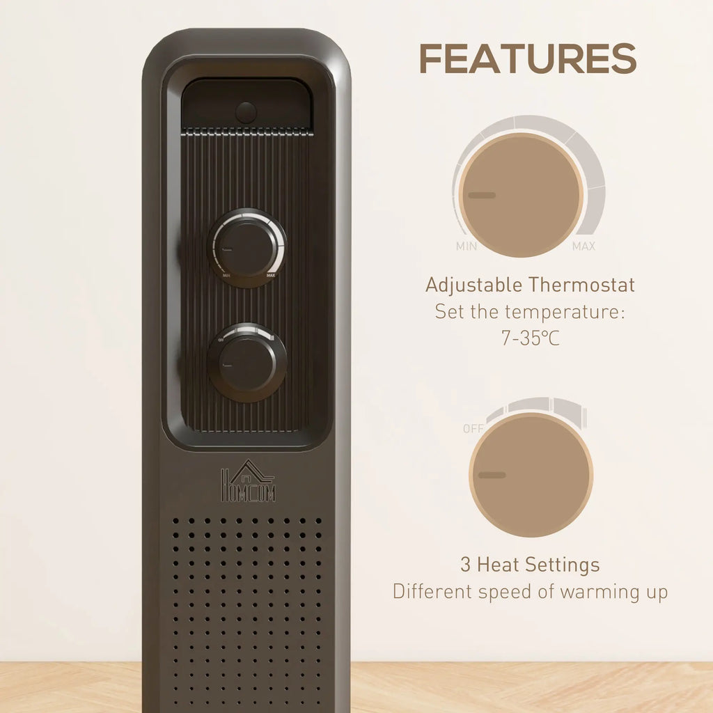 Homcom 2.5kW Oil Filled Radiator