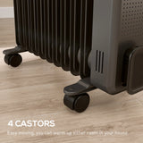 Homcom 2.5kW Portable Oil Filled Radiator