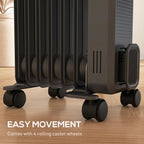 Homcom 1.5kW Portable Oil Filled Radiator