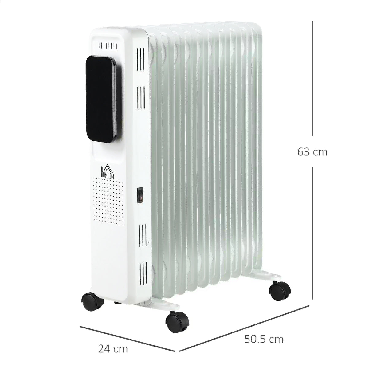 Homcom 2.5kW Portable Oil Filled Radiator