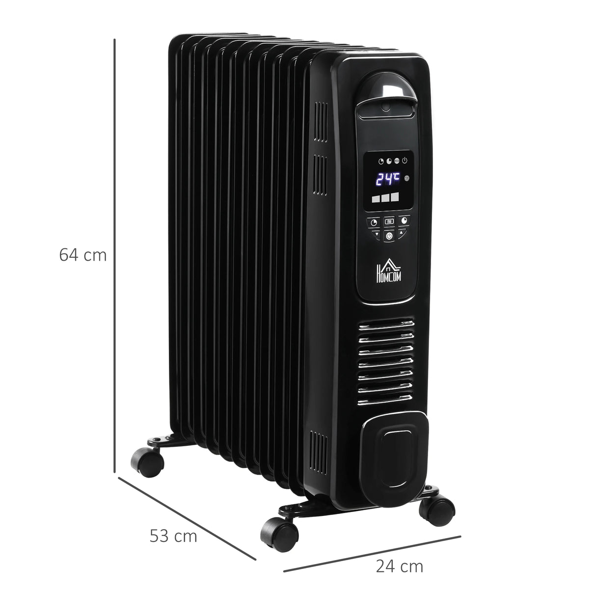 Homcom 2.5kW Portable Oil Filled Radiator