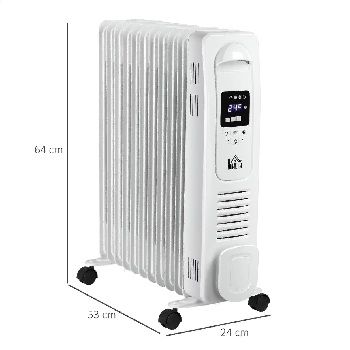 Homcom 2.5kW Portable Oil Filled Radiator