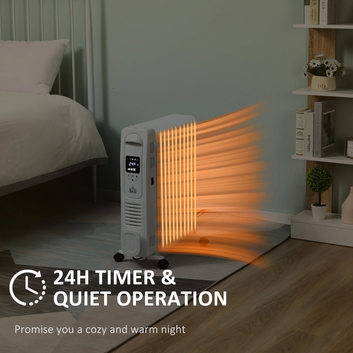 Homcom 2.5kW Oil Filled Radiator