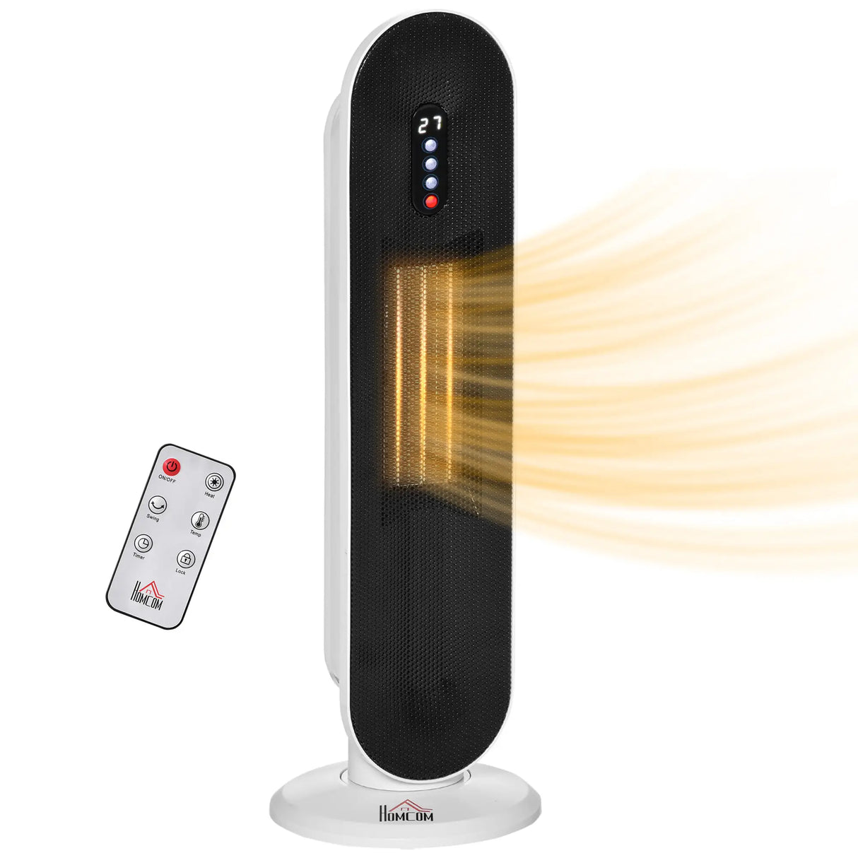 Homcom Dual-Power Ceramic Tower Heater