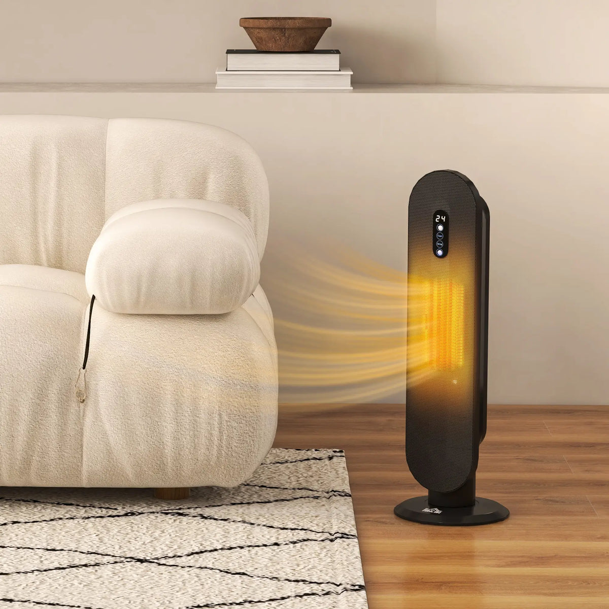 Homcom 2kW Portable Fan Heater