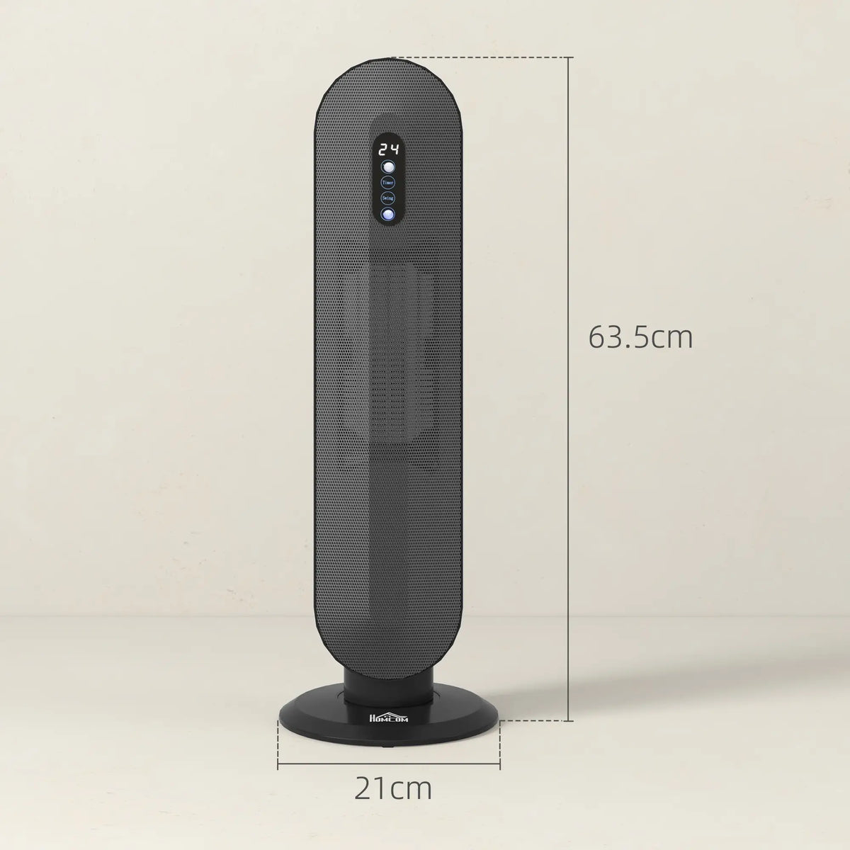 Homcom 2kW Portable Fan Heater