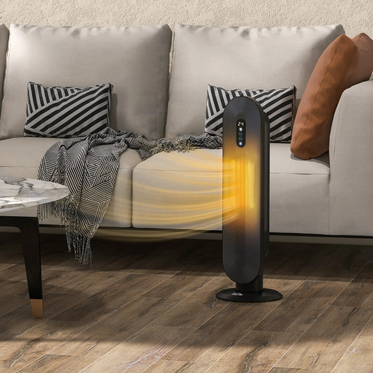Homcom 2kW Portable Fan Heater
