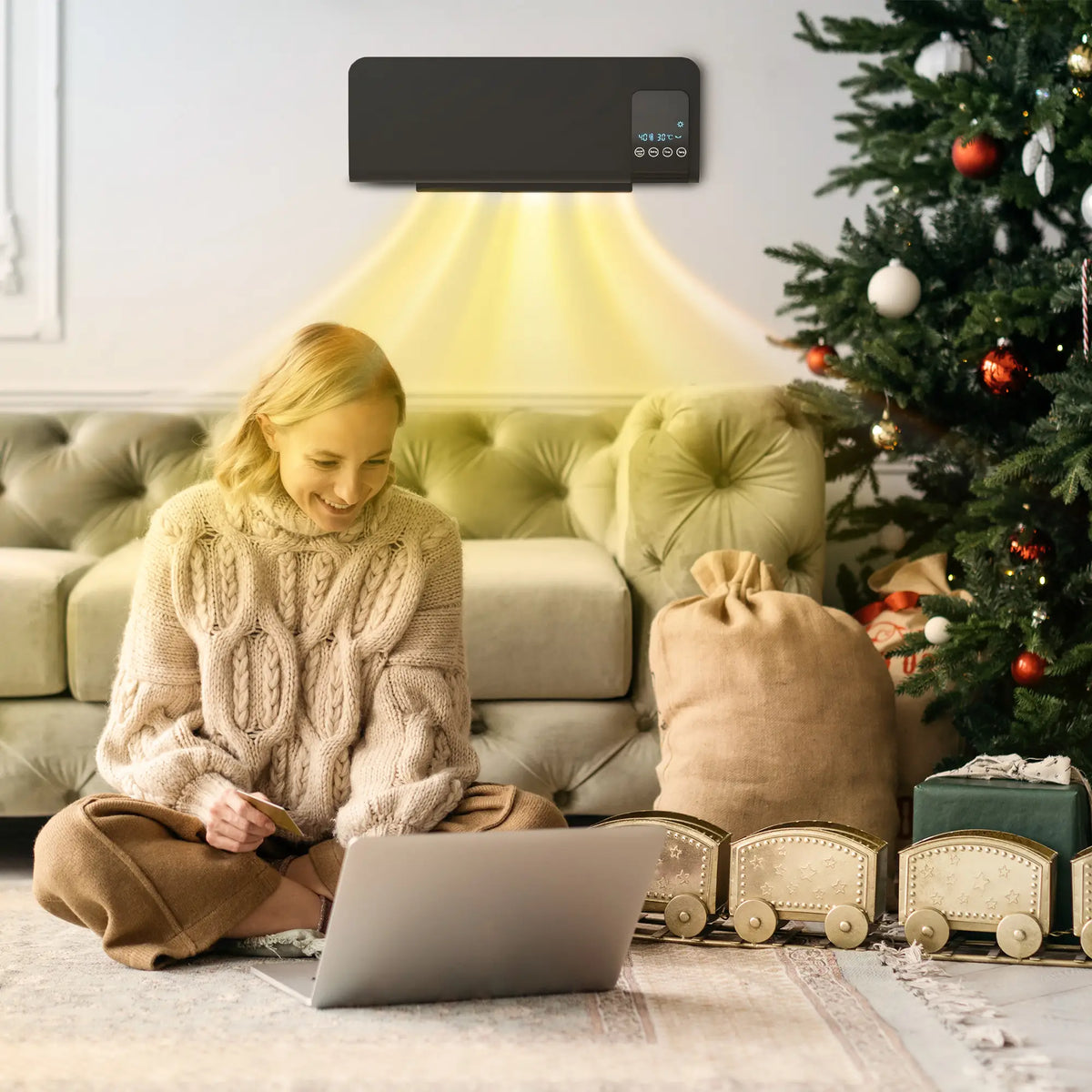 Homcom 2kW Wall Mounted Heater