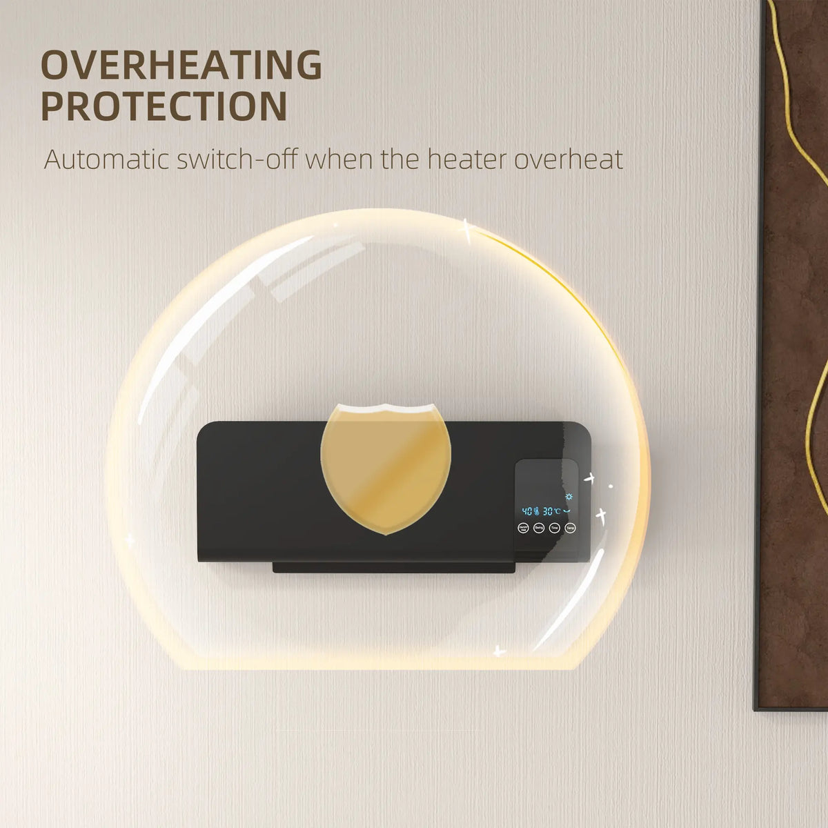 Homcom 2kW Wall Mounted Heater