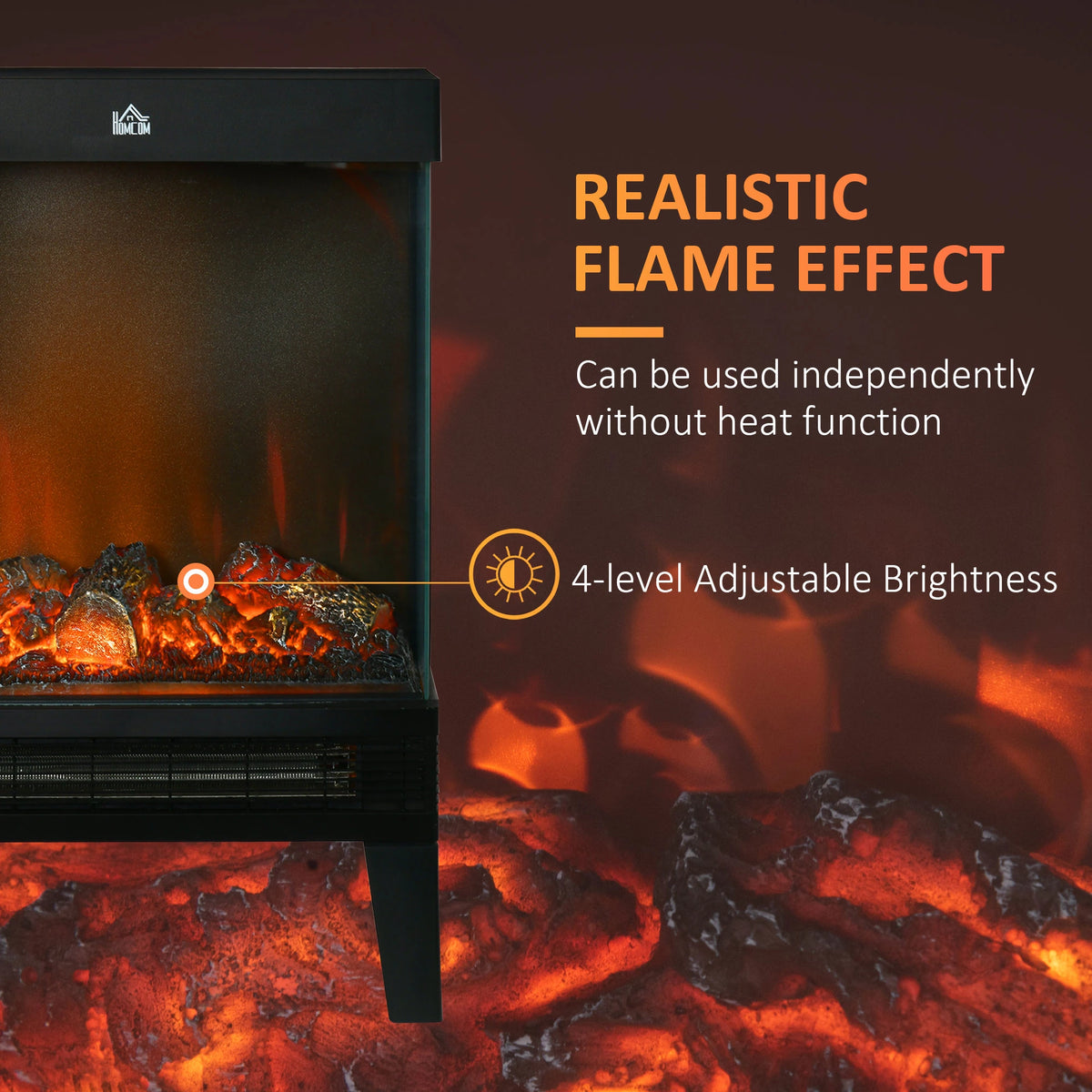 Homcom 2kW 180° Electric Fireplace