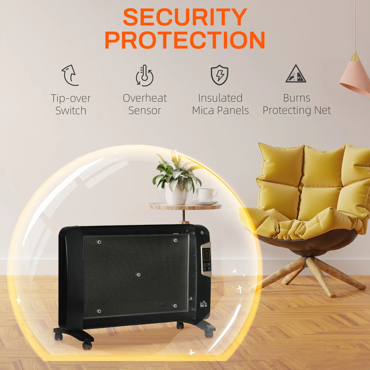 Homcom 2kW Mica Heater