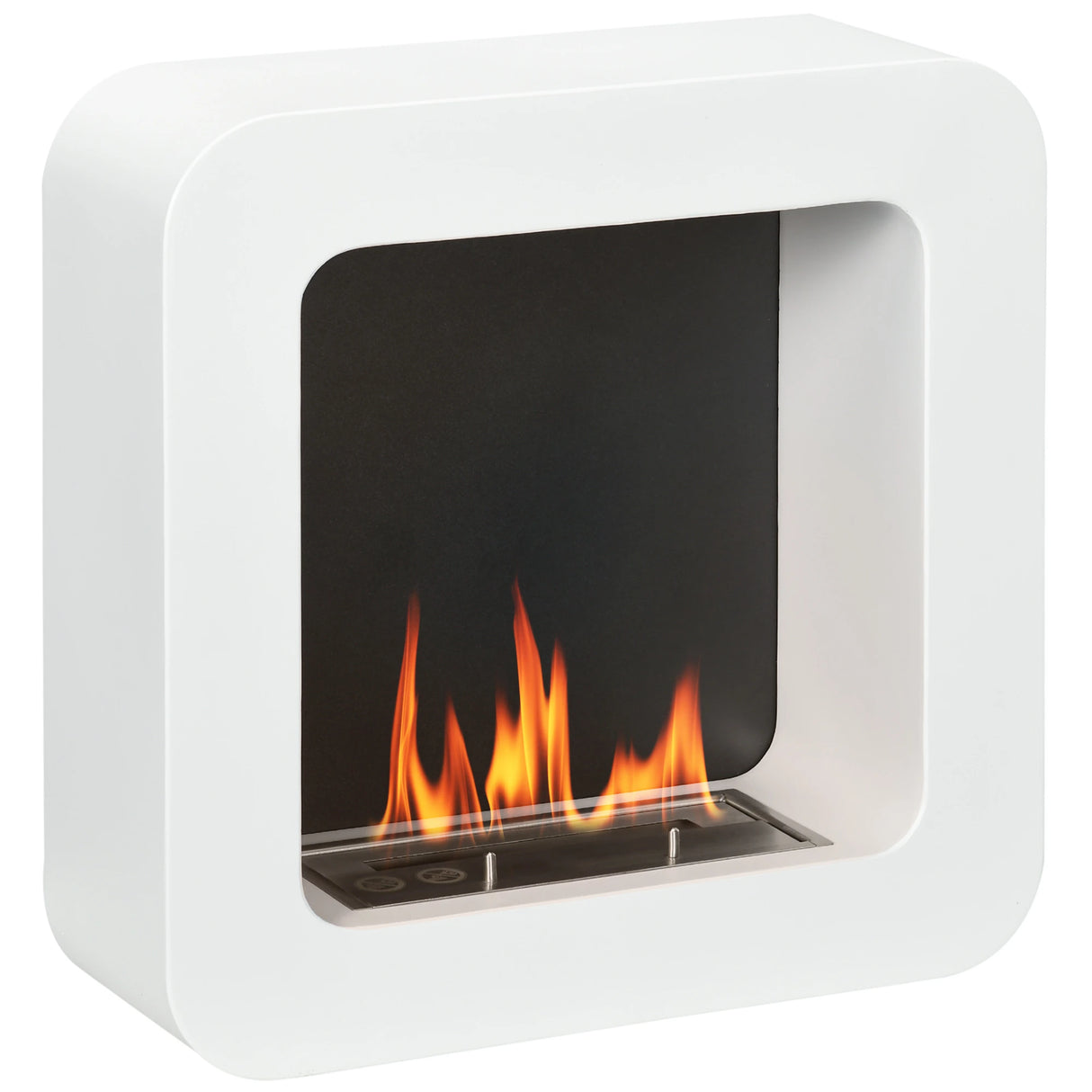 HOMCOM Wall Mounted Ethanol Fireplace with 1L Tank