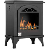 HOMCOM Free Standing Ethanol Fireplace with 0.9L Tank