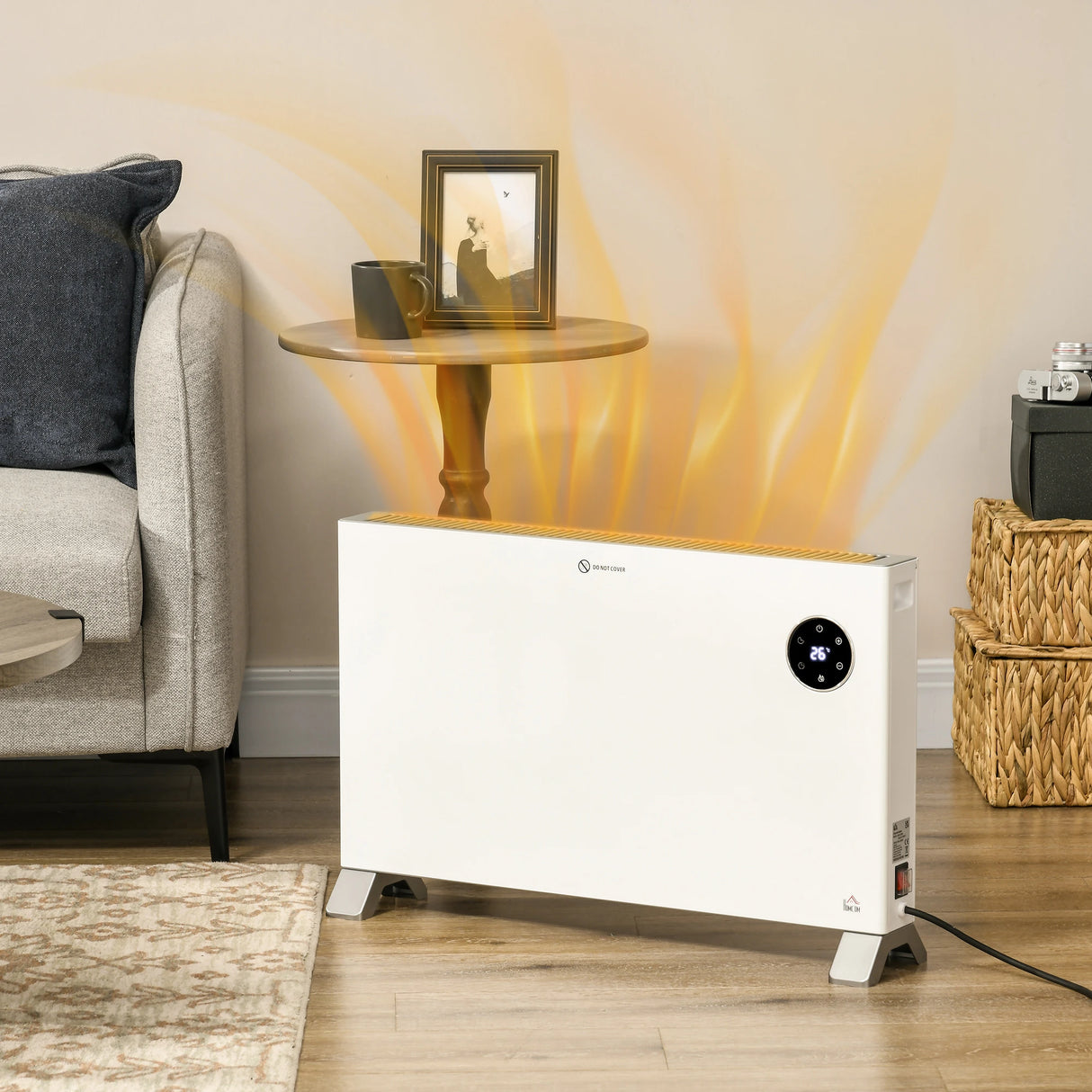 Homcom 2kw Convector Heater with 3 Heat Settings