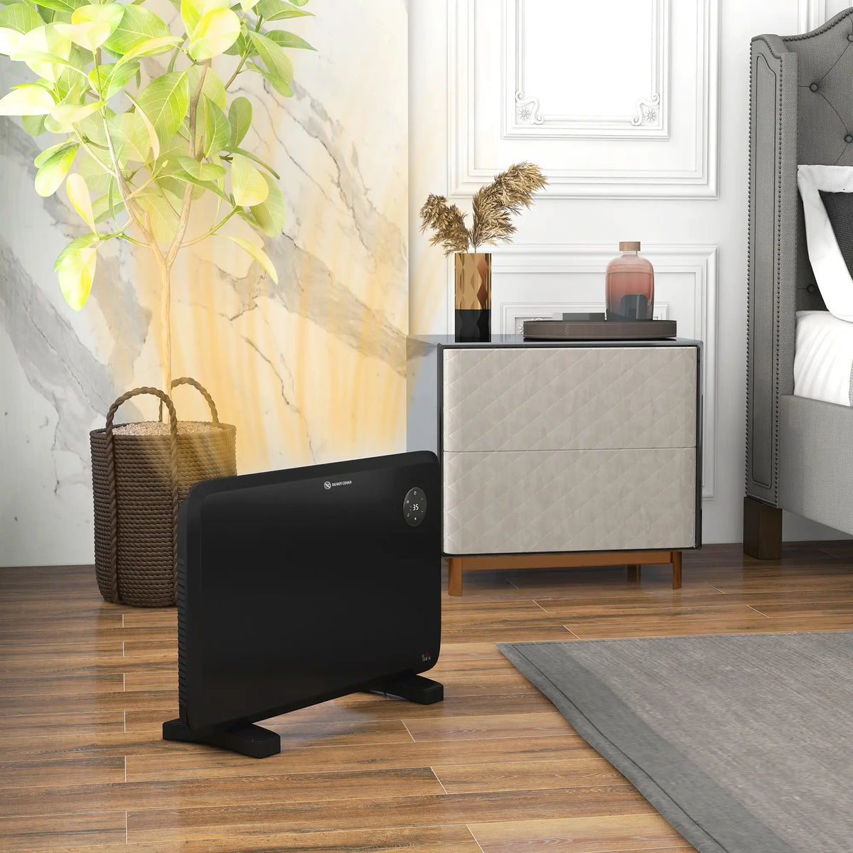 Homcom 1.2kW Free Standing / Wall Mounted Heater