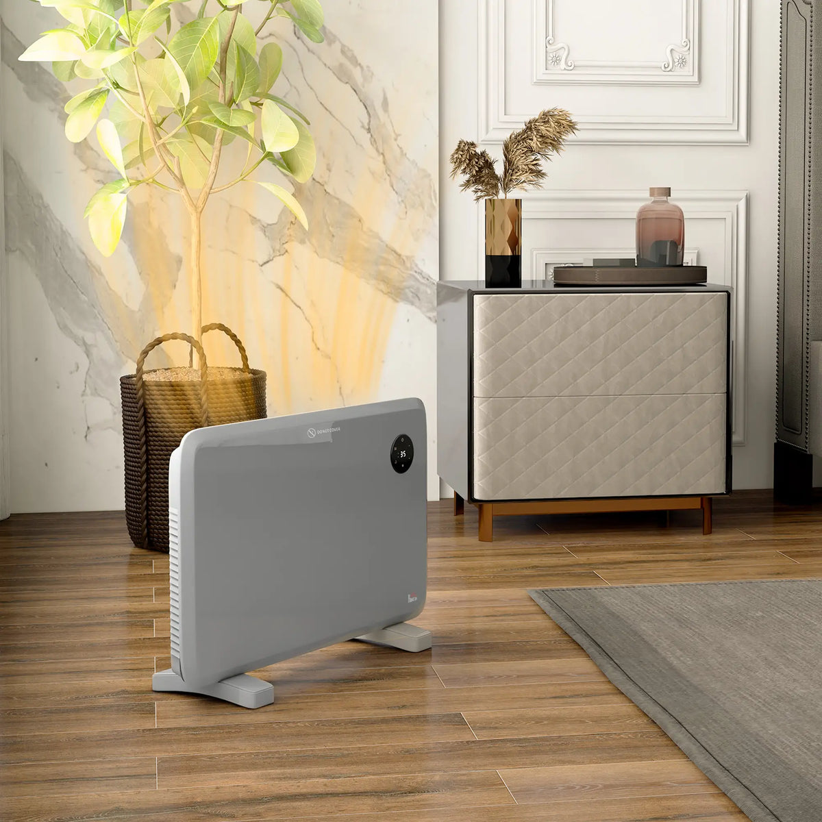 Homcom 1.2kW Free Standing / Wall Mounted Heater