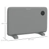 Homcom 1.2kW Free Standing / Wall Mounted Heater