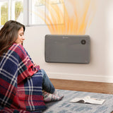 Homcom 1.2kW Free Standing / Wall Mounted Electric Heater (Grey)