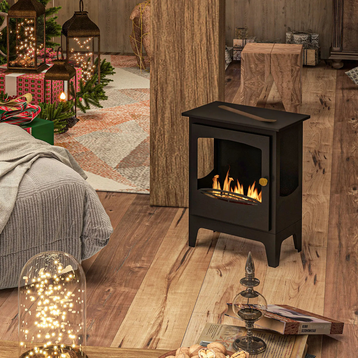 Homcom 7000 BTU Freestanding Ethanol Fireplace