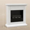 HOMCOM Bioethanol Fireplace with Mantelpiece