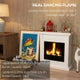 HOMCOM Bioethanol Fireplace with Mantelpiece