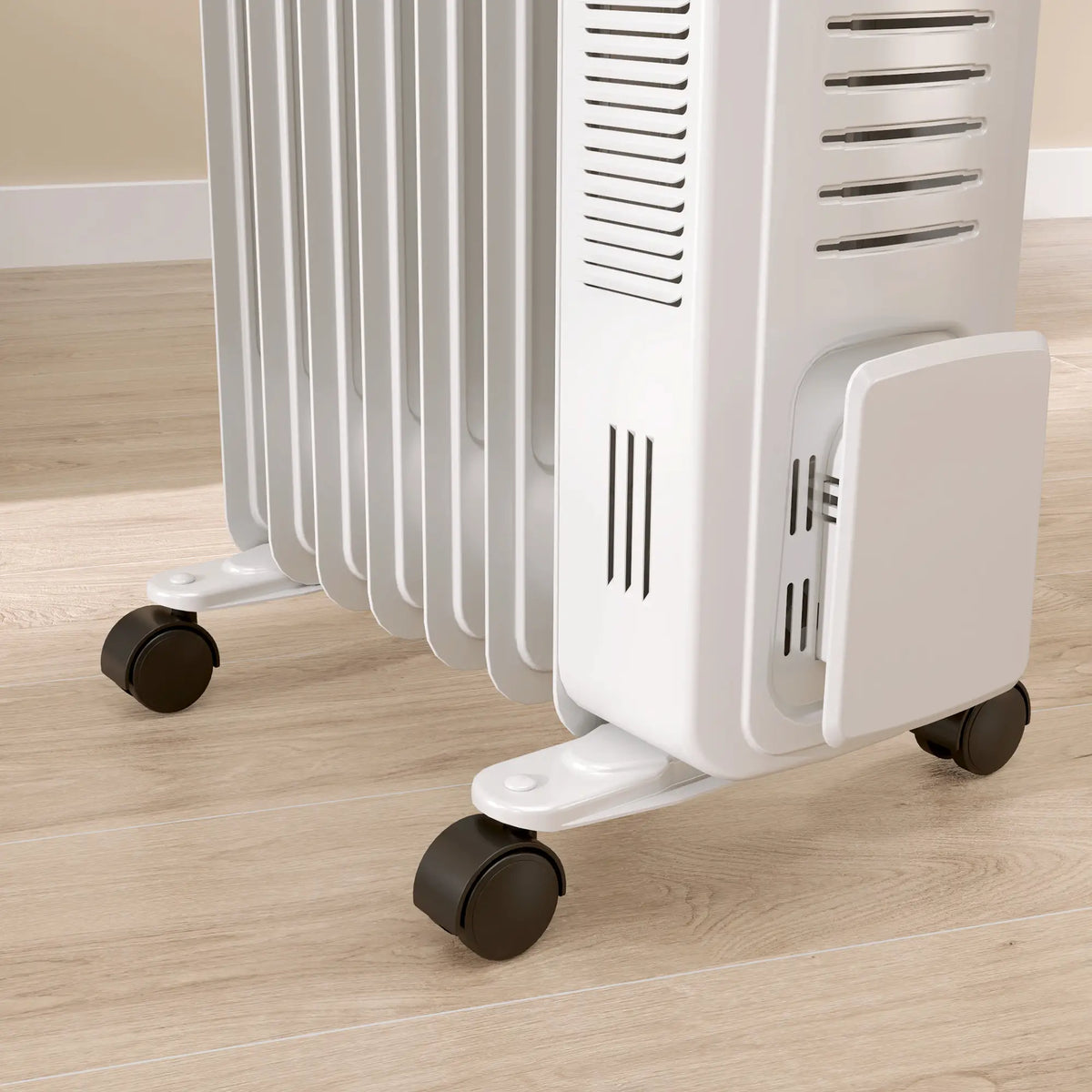 Homcom 1.5kW Portable Oil Filled 7-Fin Radiator