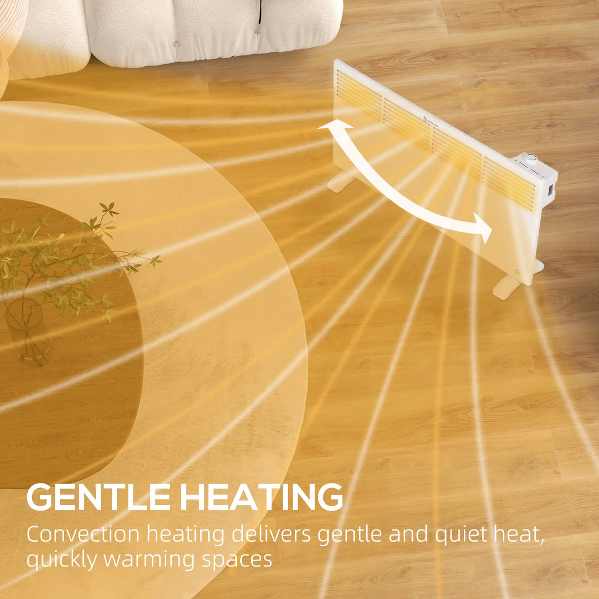 Homcom 2kw Convector Heater (White)