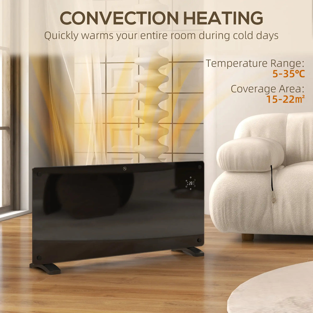 Homcom 2kW Convector Electric Heater