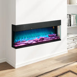 Homcom 1.8 kW Electric Fireplace with Adjustable Flame