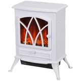 Homcom Dual-Power Electric Fireplace