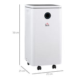 Homcom 10L/Day Dehumidifer with 2.5L Water Tank