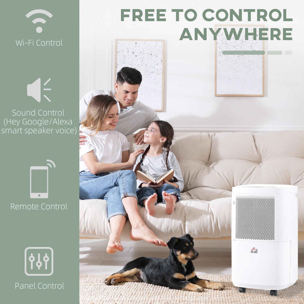 Homcom 2.2L Tank 10L/Day Dehumidifier