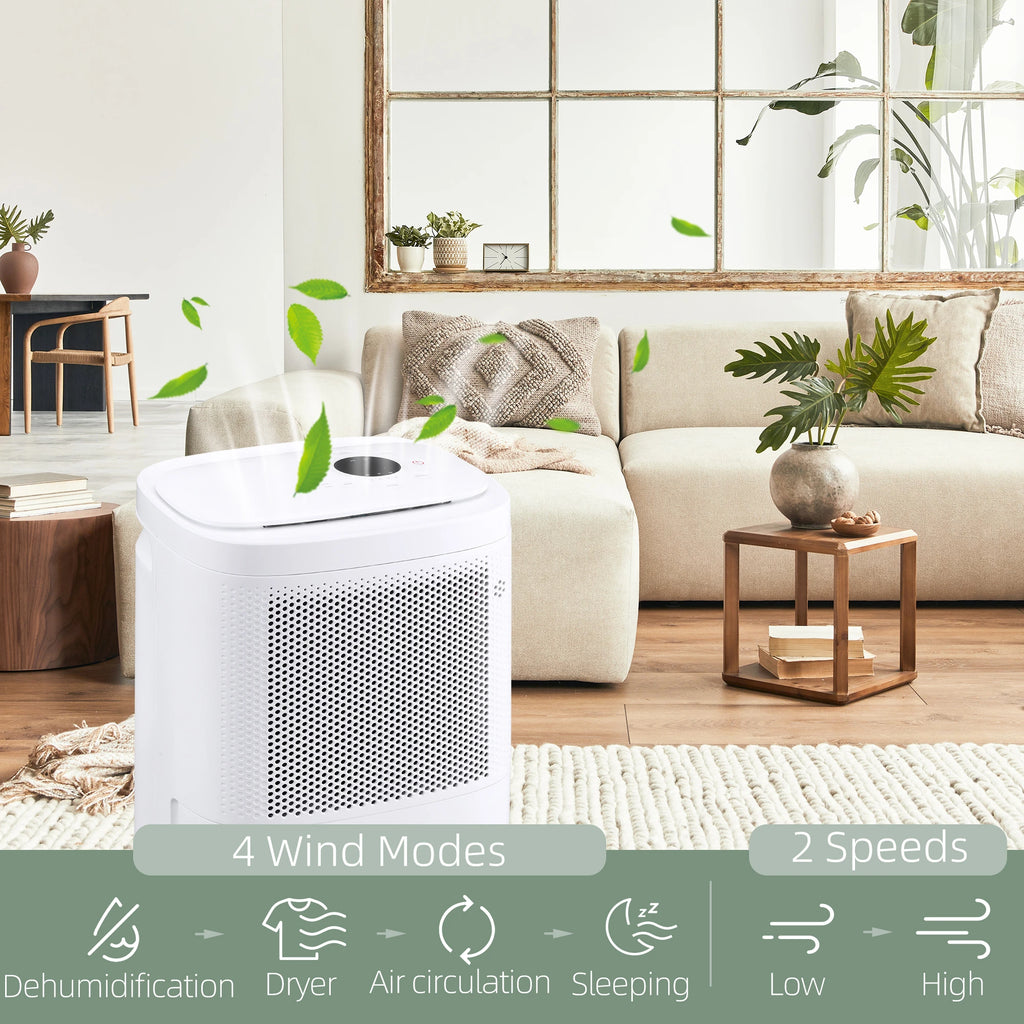Homcom 2.2L Tank 10L/Day Dehumidifier