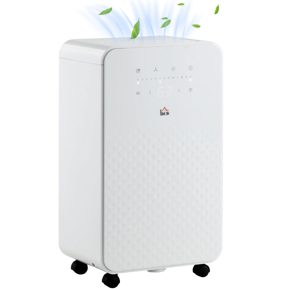 Homcom 12L/Day Portable Dehumidifier with Air Purifier